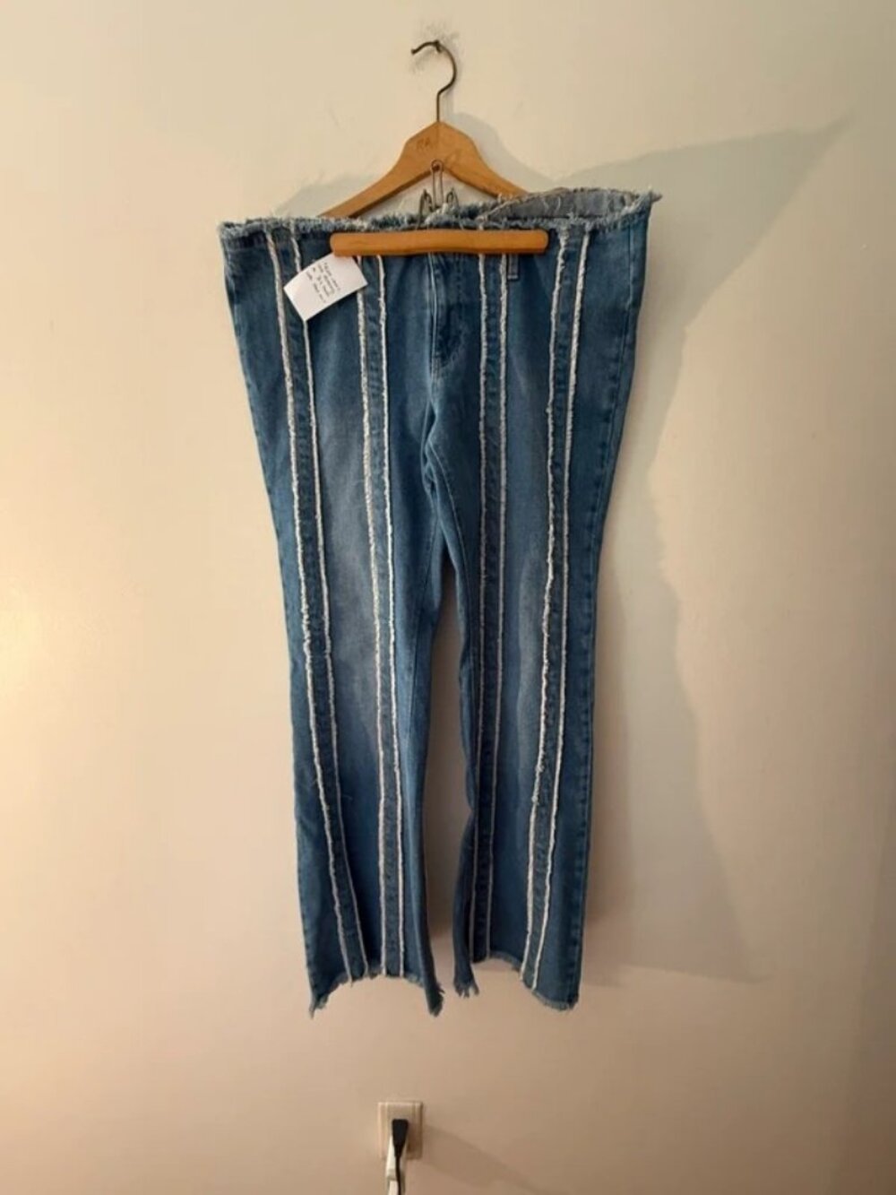 Custom Distressed Fringed Jeans | Wild Fable | Size 18